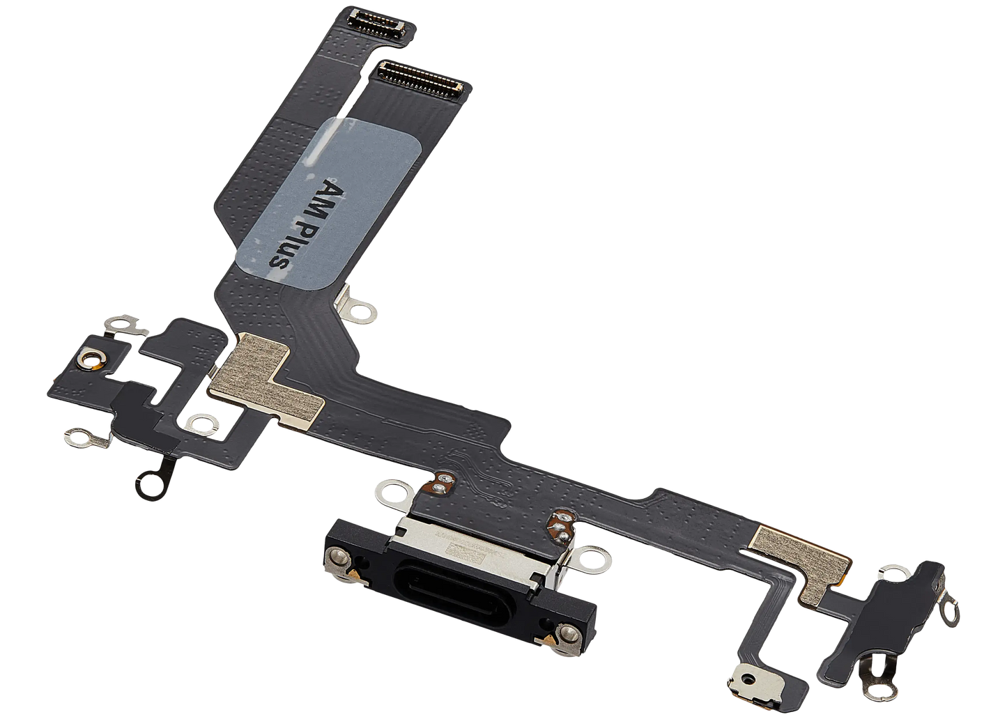 Charging Port Flex Cable For iPhone 16e / 17e (Aftermarket Plus) (Black)