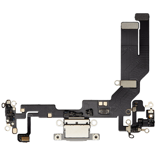 Charging Port Flex Cable For iPhone 16e / 17e (Aftermarket Plus) (White)