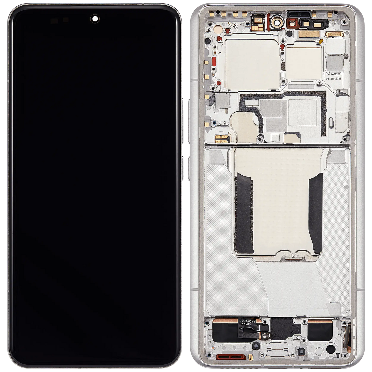 OLED Assembly With Frame For Xiaomi 14 Ultra (Refurbished) (White) – repair part compatibility view – OLED Display Replacement for phone repair