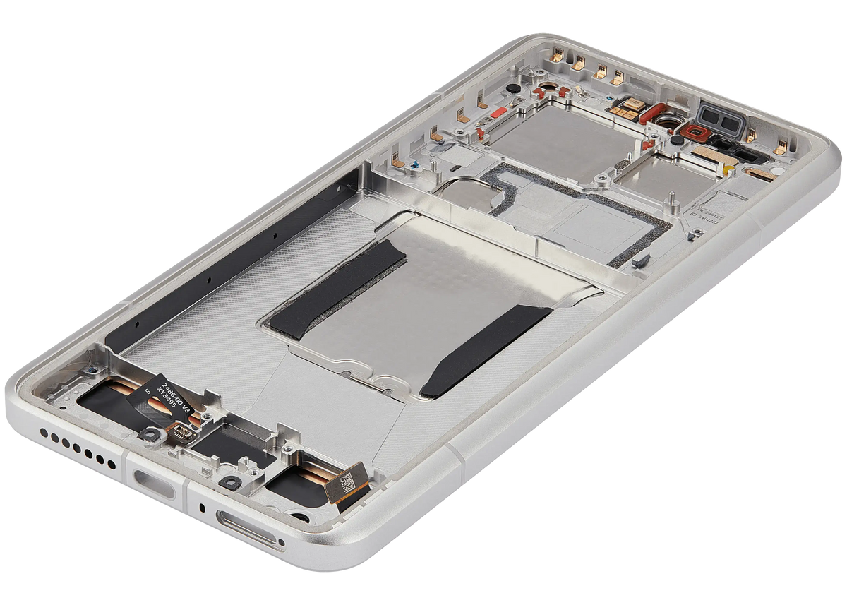 OLED Assembly With Frame For Xiaomi 14 Ultra (Refurbished) (White) – repair component detail view – OLED Display Replacement for phone repair