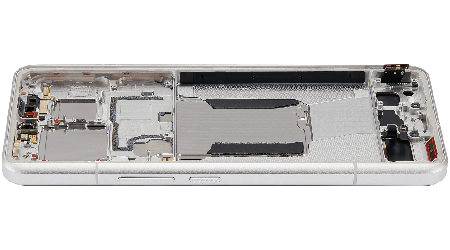 OLED Assembly With Frame For Xiaomi 14 Ultra (Refurbished) (White) – replacement component detailed view – OLED Display Replacement for phone repair