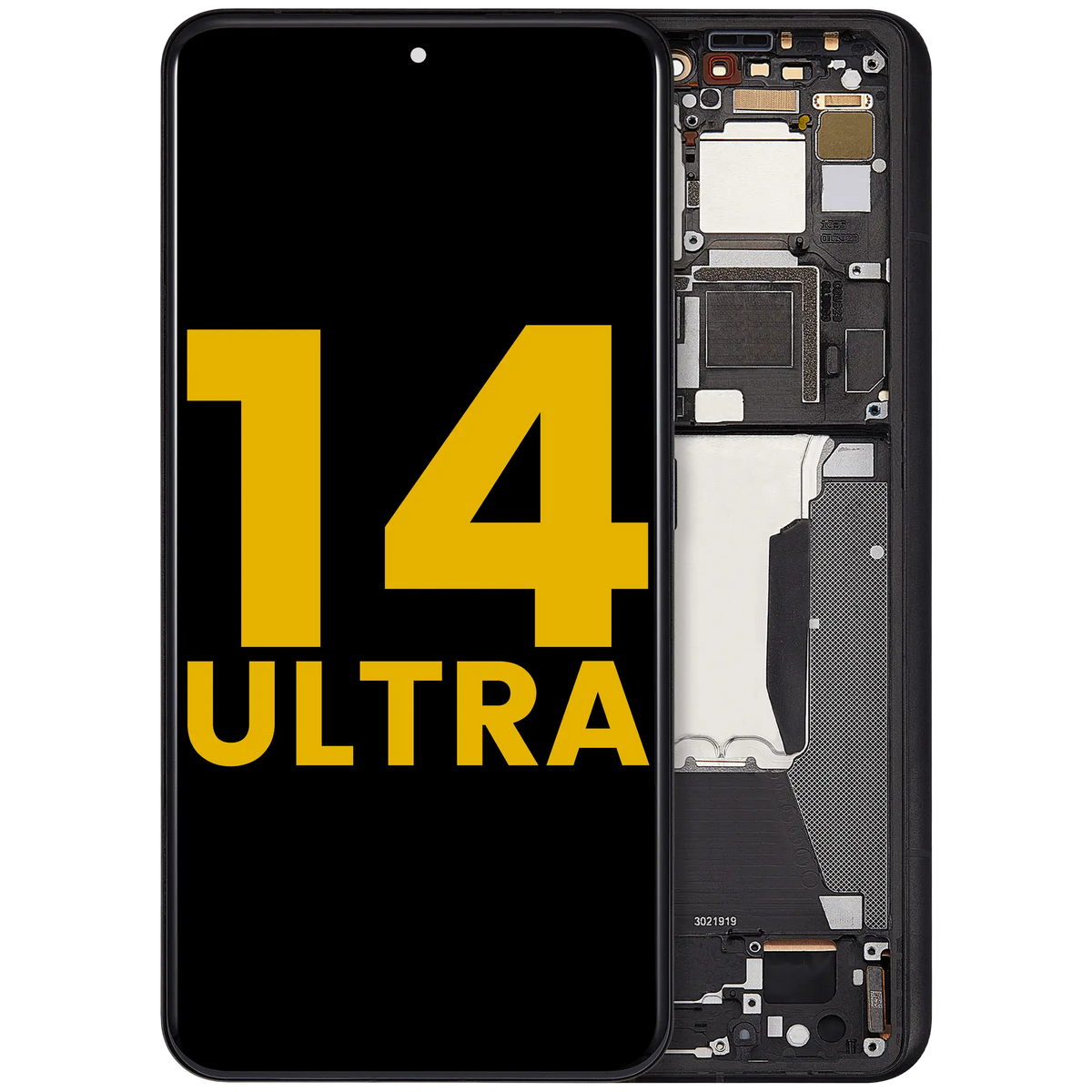 OLED Assembly With Frame For Xiaomi 14 Ultra (Refurbished) (Black) – replacement part product view – OLED Display Replacement for phone repair