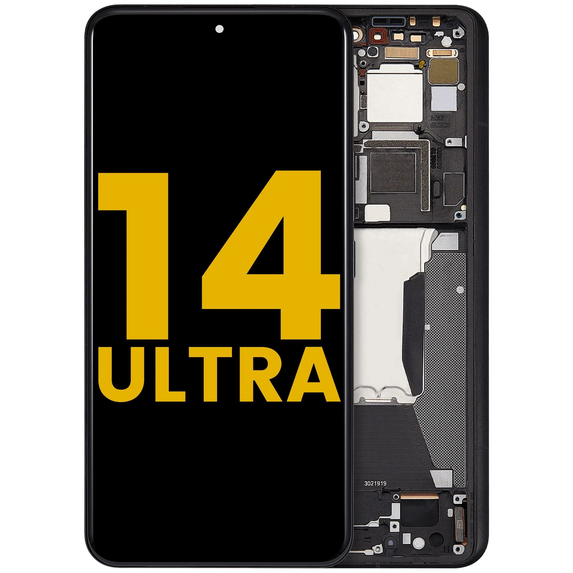 OLED Assembly With Frame For Xiaomi 14 Ultra (Refurbished) (Black) – replacement part product view – OLED Display Replacement for phone repair
