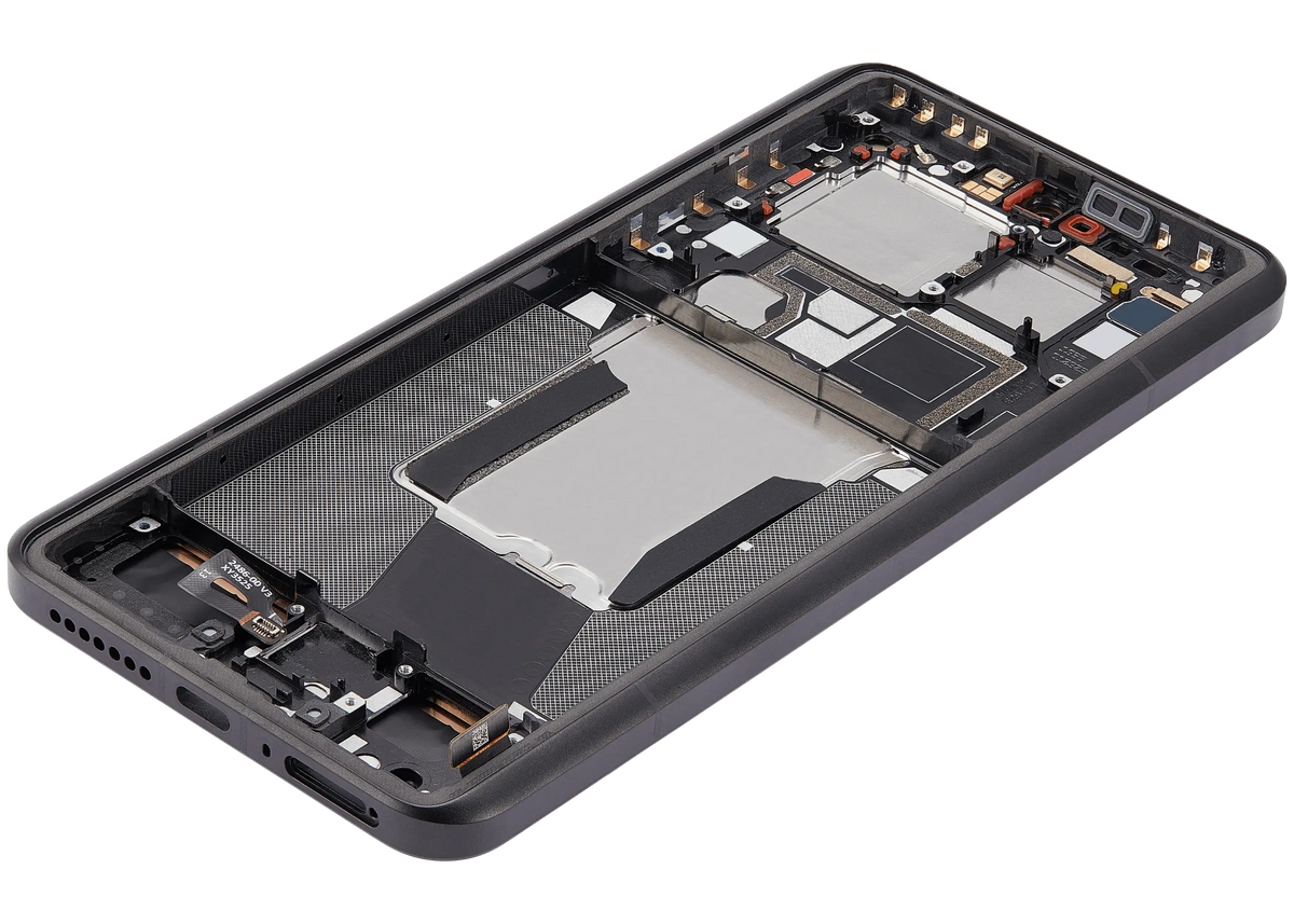 OLED Assembly With Frame For Xiaomi 14 Ultra (Refurbished) (Black) – repair component detail view – OLED Display Replacement for phone repair