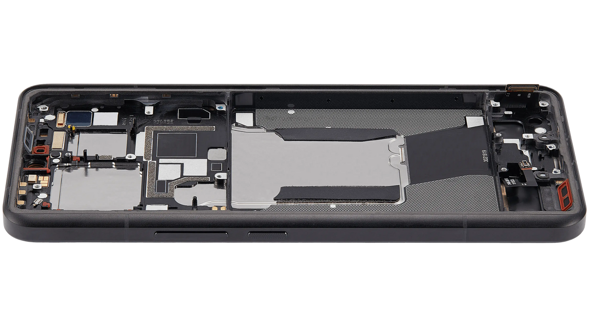 OLED Assembly With Frame For Xiaomi 14 Ultra (Refurbished) (Black) – replacement component detailed view – OLED Display Replacement for phone repair