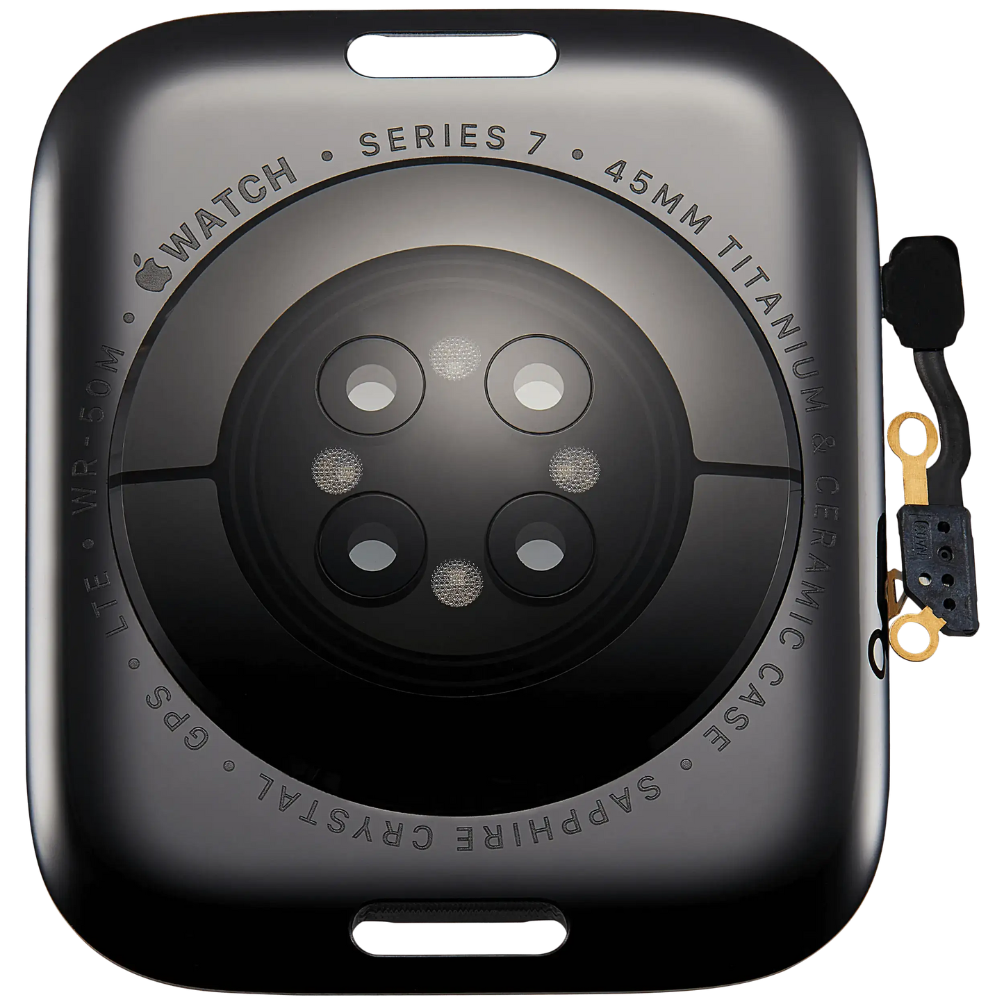 Back Cover Assembly For Watch Series 7 (45mm) (LET Version) (Titanium / Space Black)