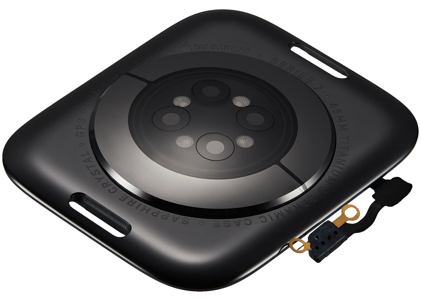 Back Cover Assembly For Watch Series 7 (45mm) (LET Version) (Titanium / Space Black)