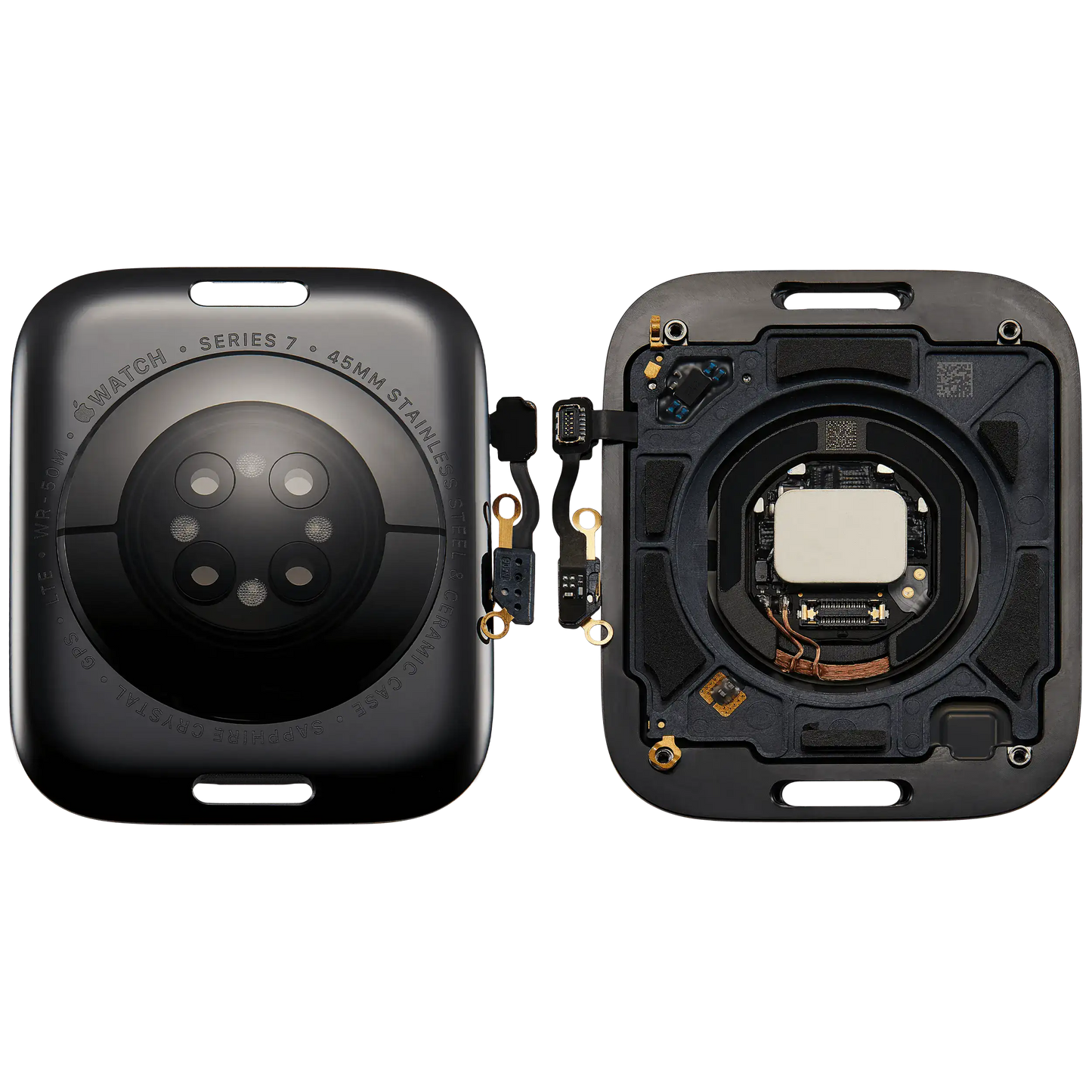 Back Cover Assembly For Watch Series 7 (45mm) (LET Version) (Stainless / Space Black)