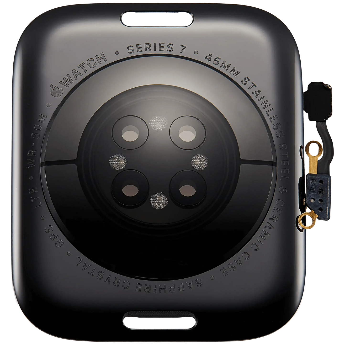 Back Cover Assembly For Watch Series 7 (45mm) (LET Version) (Stainless / Space Black)