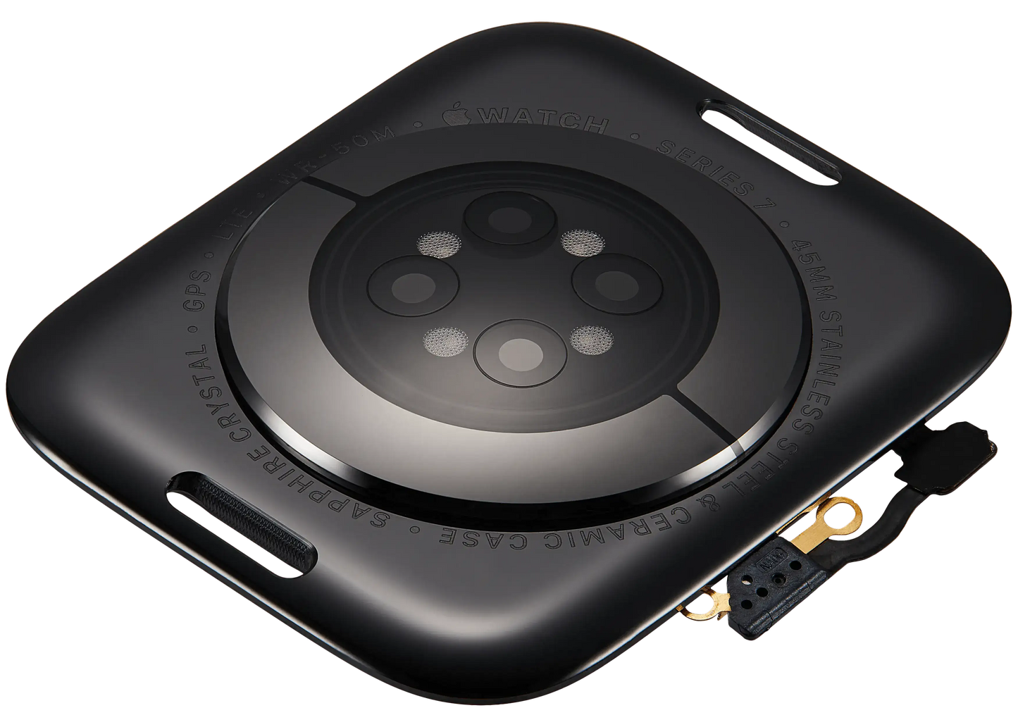Back Cover Assembly For Watch Series 7 (45mm) (LET Version) (Stainless / Space Black)
