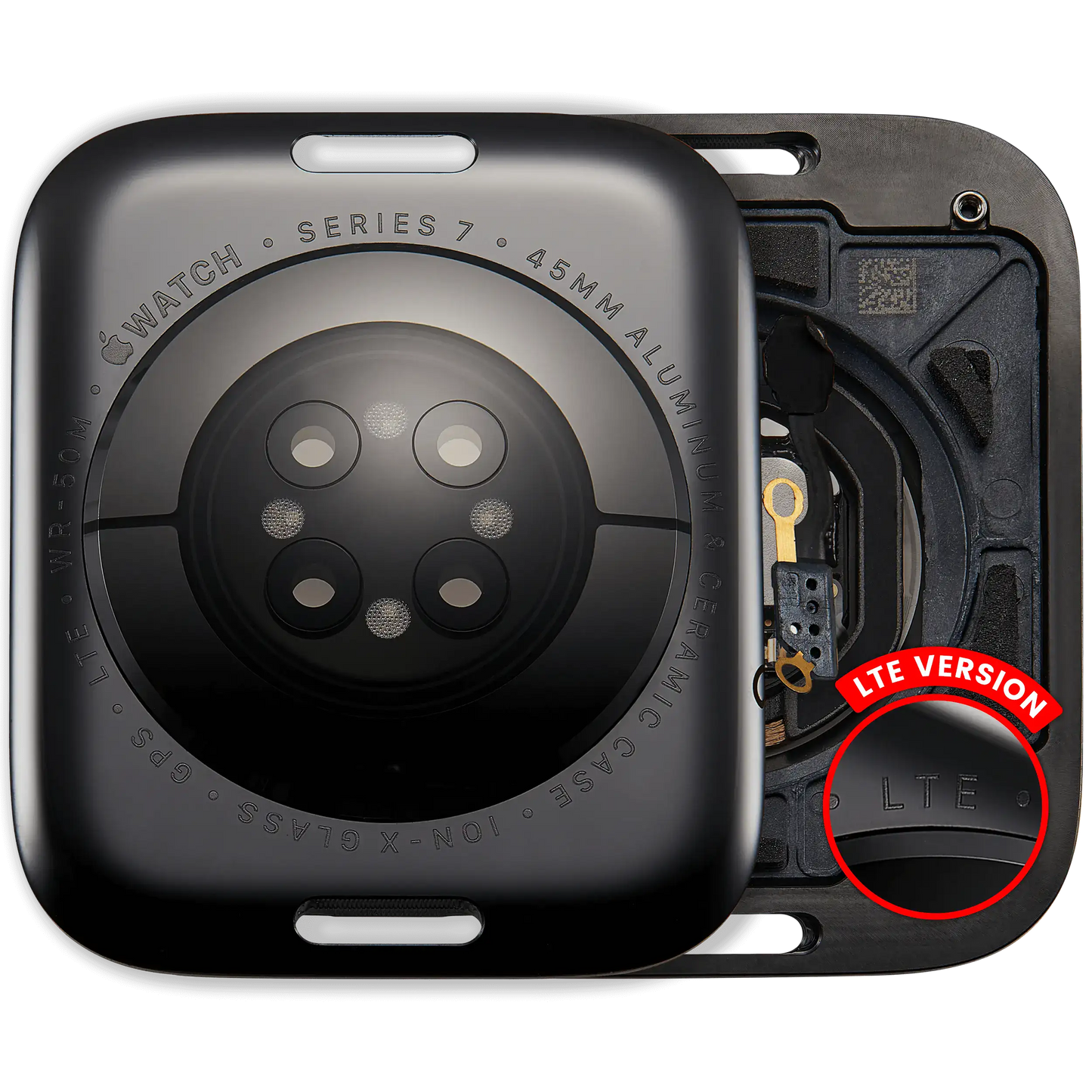 Back Cover Assembly For Watch Series 7 (45mm) (LET Version) (Aluminum / Space Black)