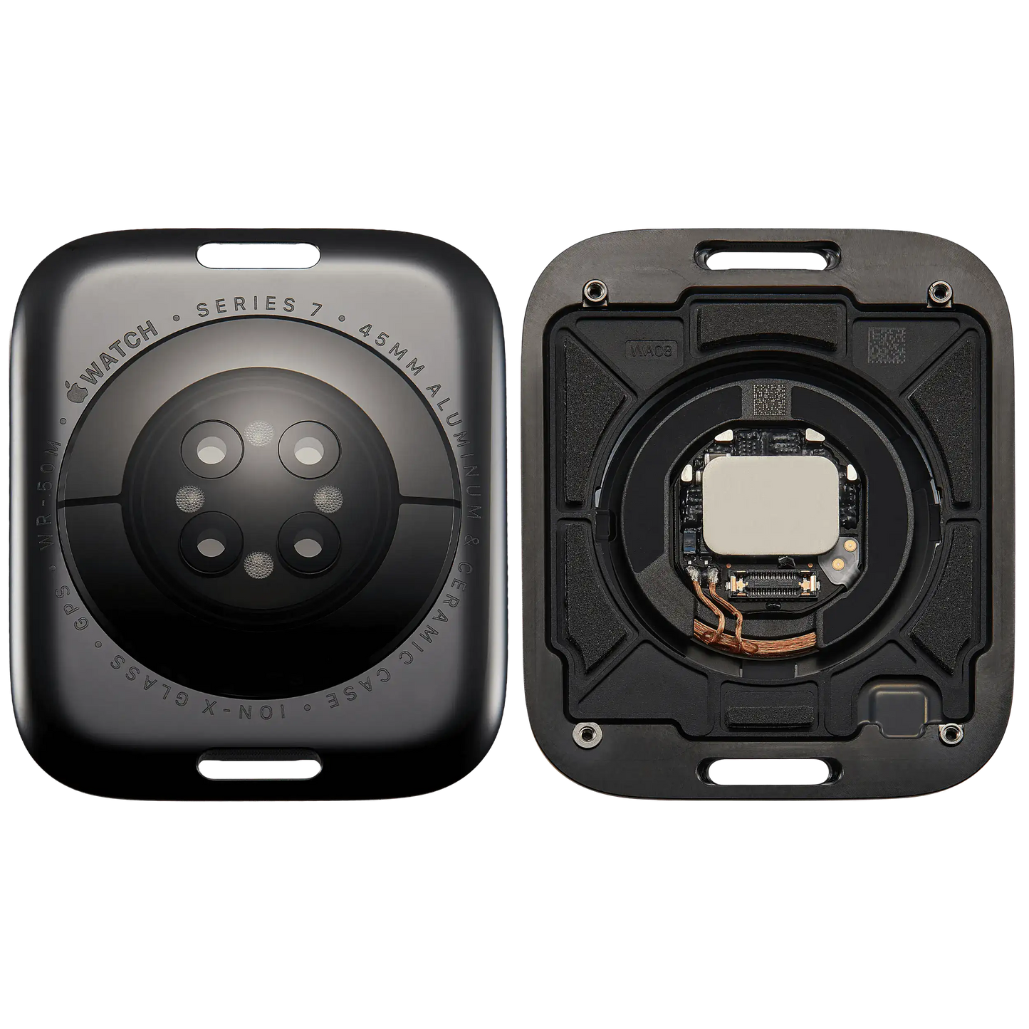 Back Cover Assembly For Watch Series 7 (45mm) (GPS Version) (Aluminum / Space Black)