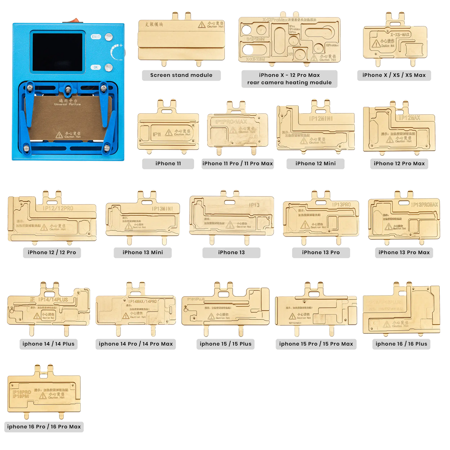 iHeater Pro Desoldering Station 4th Gen W/ iPhone X-16 Pro Max Modules (Aixun) (110V / North American)