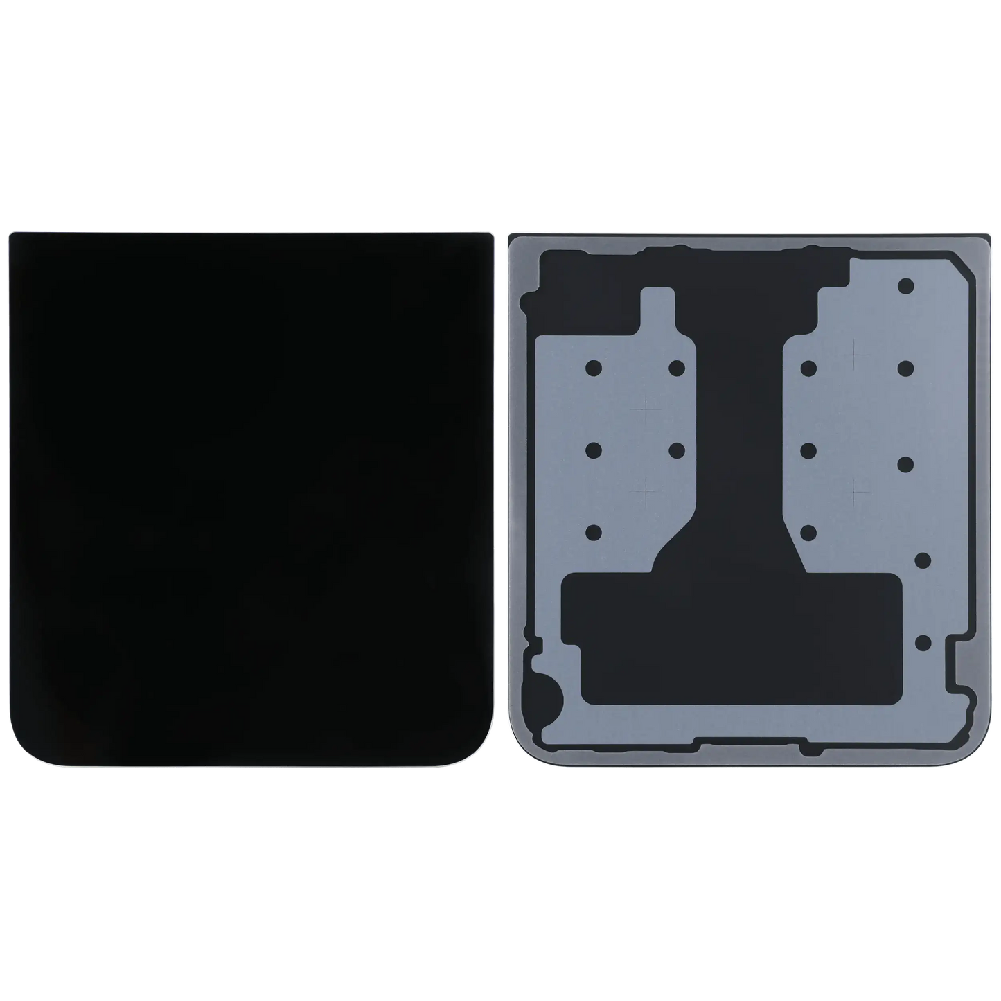 Bottom Back Cover For Samsung Galaxy Z Flip 7 FE 5G (Service Pack) (Black)