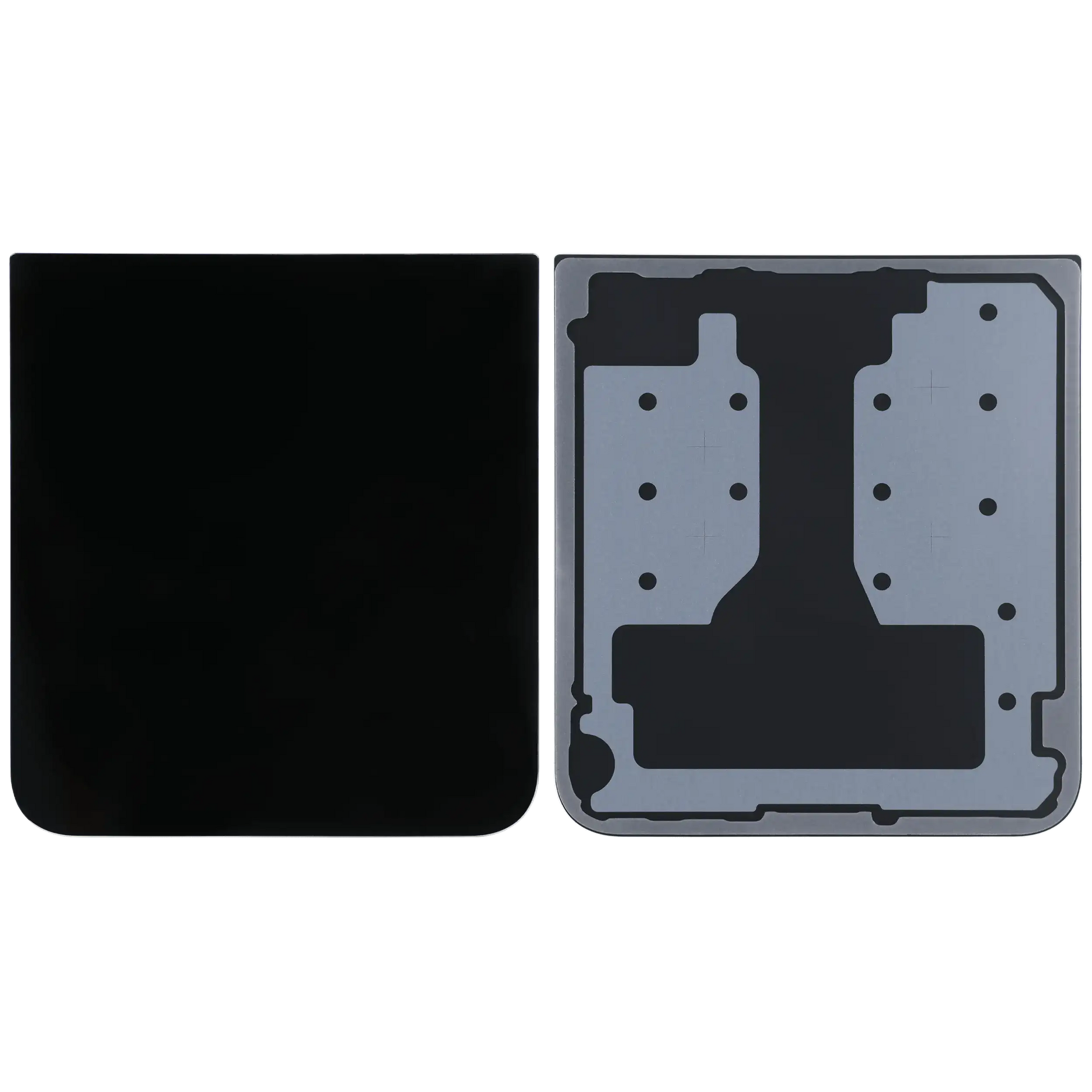Bottom Back Cover For Samsung Galaxy Z Flip 7 FE 5G (Service Pack) (Black)