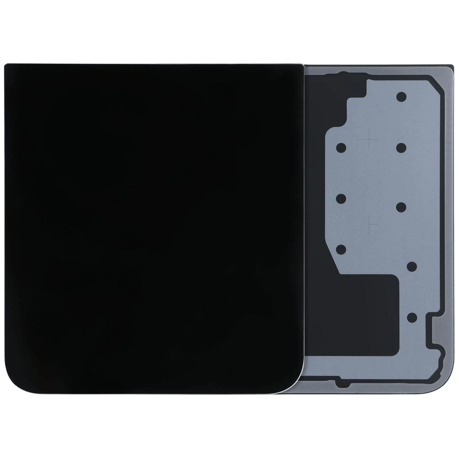 Bottom Back Cover For Samsung Galaxy Z Flip 7 FE 5G (Service Pack) (Black)