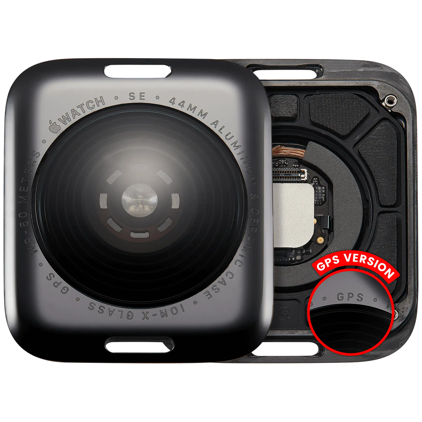 Back Cover Assembly For Watch Series SE 1st (44MM) (GPS Version) (Aluminum / Space Black)