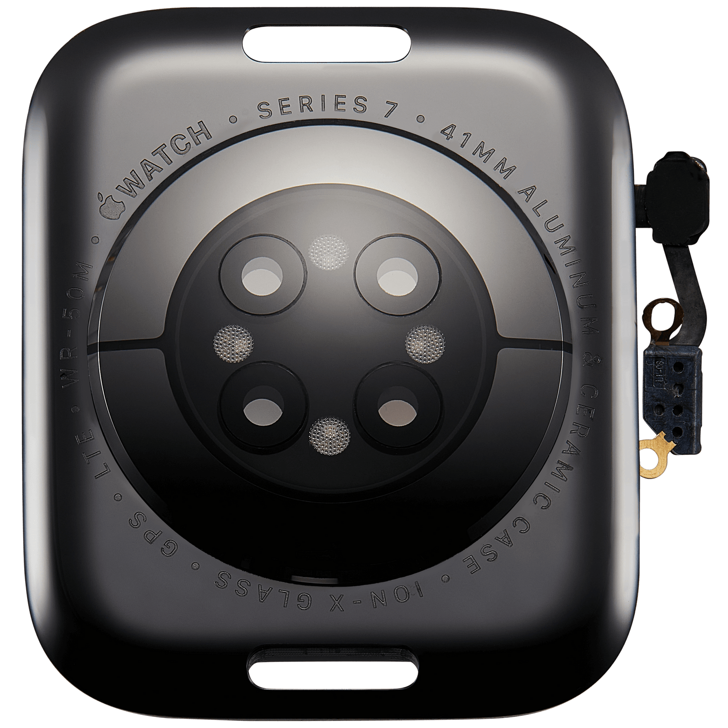 Back Cover Assembly For Watch Series 7 (41mm) (LET Version) (Aluminum / Space Black)