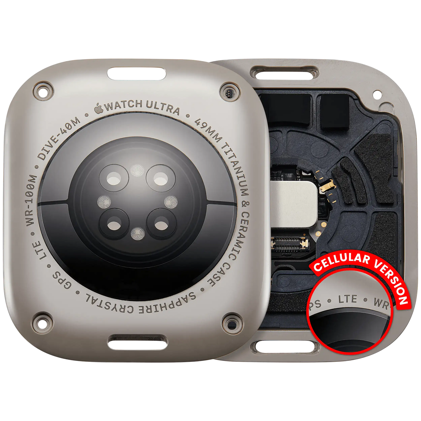 Back Cover Assembly For Watch Series Ultra (2nd Gen)(49mm) (LET Version) (Natural)