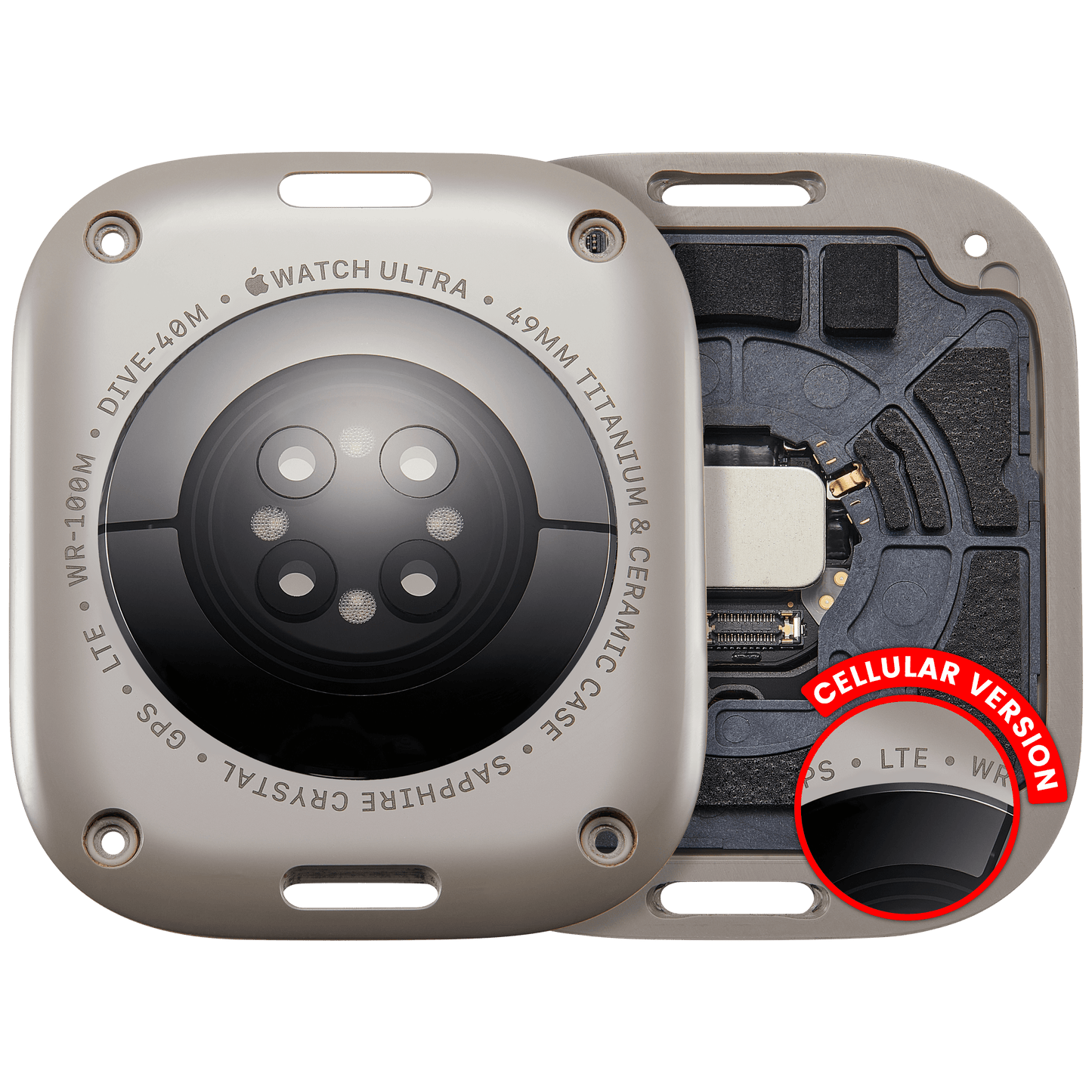 Back Cover Assembly For Watch Series Ultra (1st Gen) (49mm) (LET Version) (Natural)