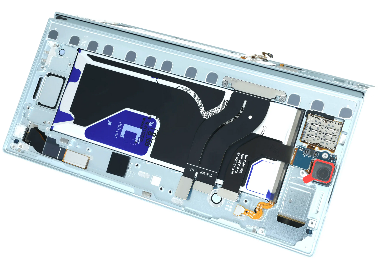 Inner OLED Assembly With Frame For Samsung Galaxy Z Fold 7 5G (US & International) (Service Pack) (Mint)