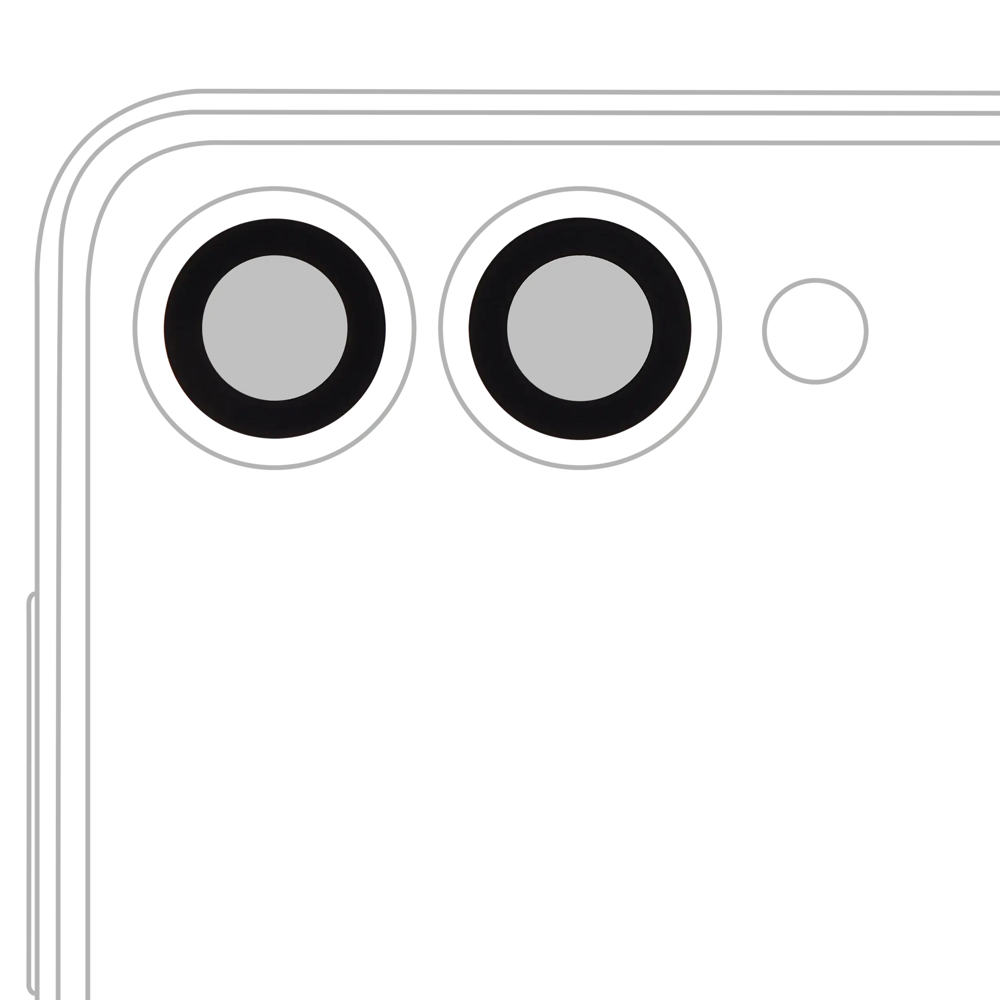 Back Camera Lens (Glass Only) With Adhesive For Samsung Galaxy Z Flip 7 5G (2 Piece Set) - Replacement iPhone Parts