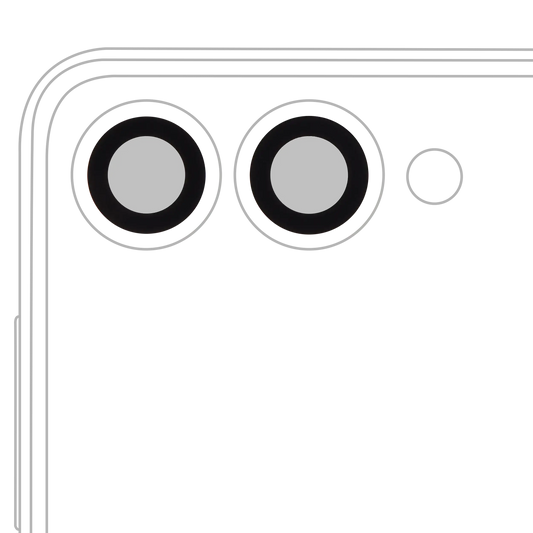 Back Camera Lens (Glass Only) With Adhesive For Samsung Galaxy Z Flip 7 5G (2 Piece Set) - Replacement iPhone Parts