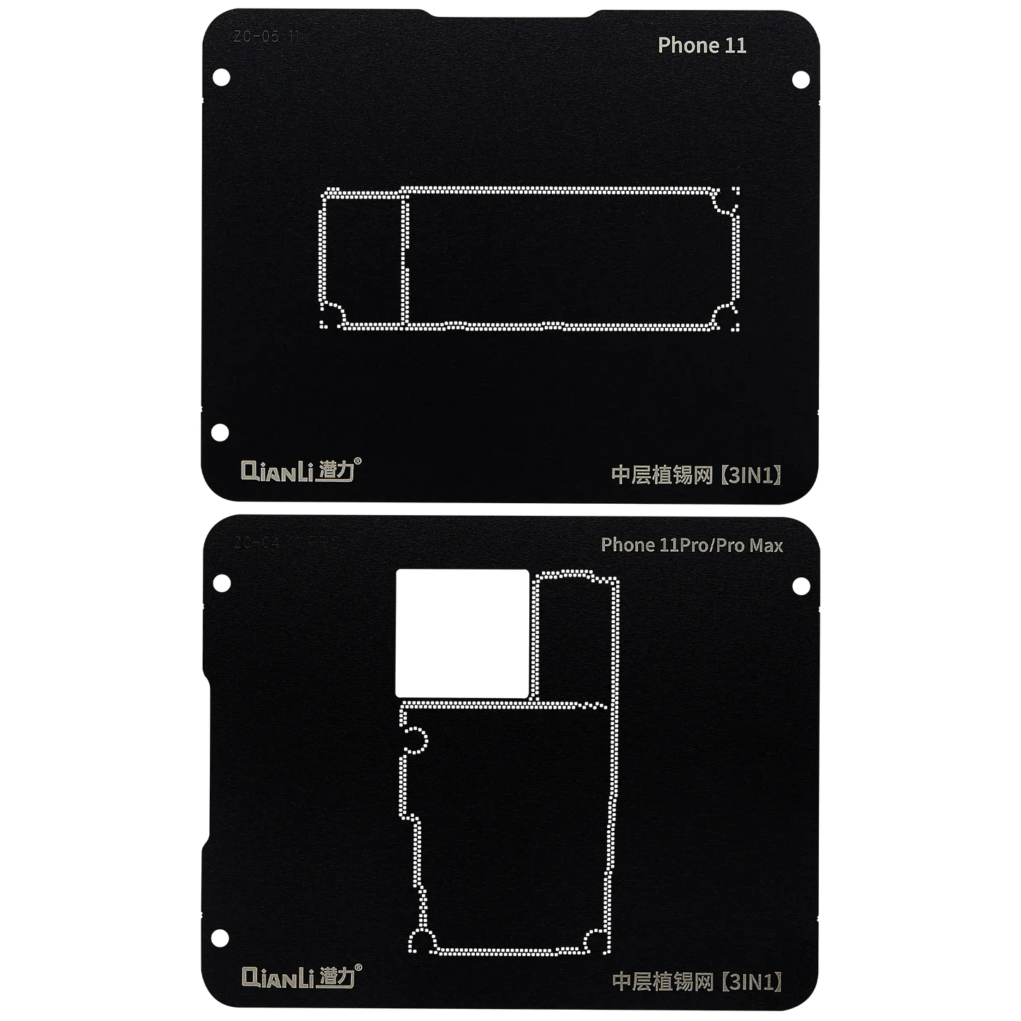 Middle Frame 3 in 1 Reballing Platform With Stencils Station For iPhone 11 / 11 Pro / 11 Pro Max (Qianli)