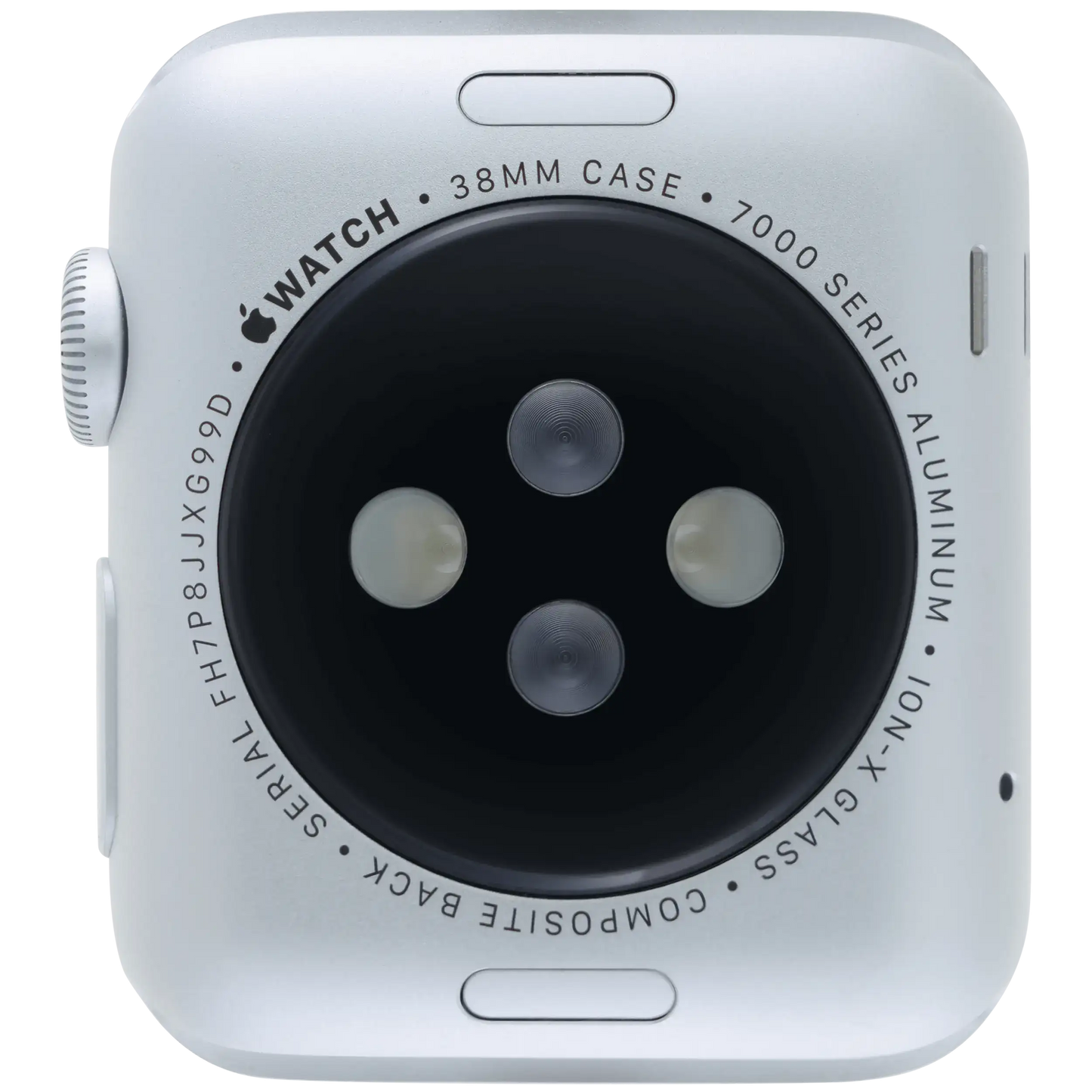 Housing Assembly Compatible For Watch Series 1 (38MM) (Used OEM Pull: Grade A) (Cellular Version) (Aluminum / Silver)
