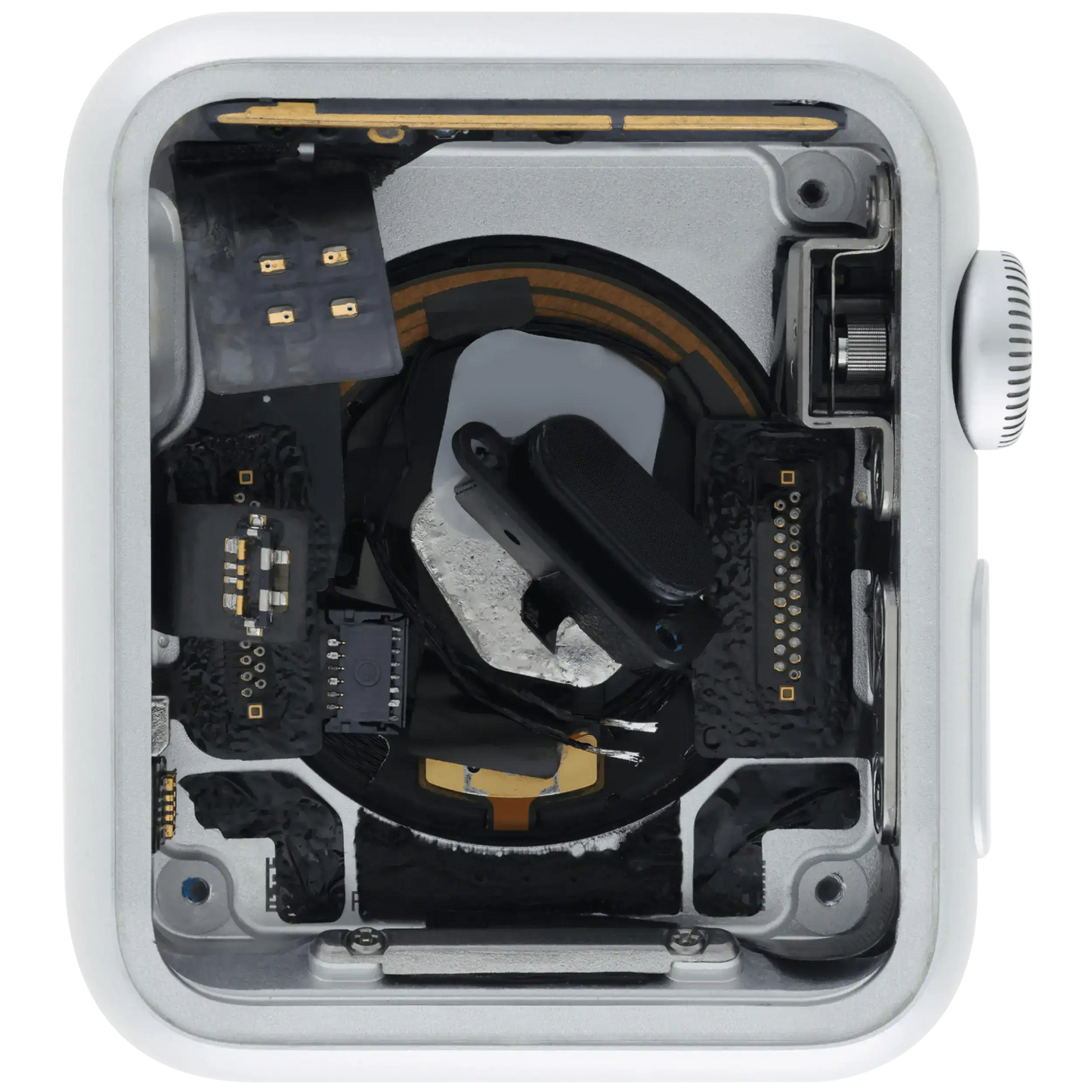 Housing Assembly Compatible For Watch Series 1 (38MM) (Used OEM Pull: Grade A) (Cellular Version) (Aluminum / Silver)