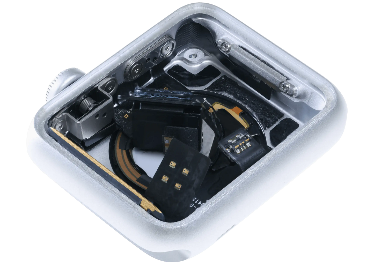 Housing Assembly Compatible For Watch Series 1 (38MM) (Used OEM Pull: Grade A) (Cellular Version) (Aluminum / Silver)