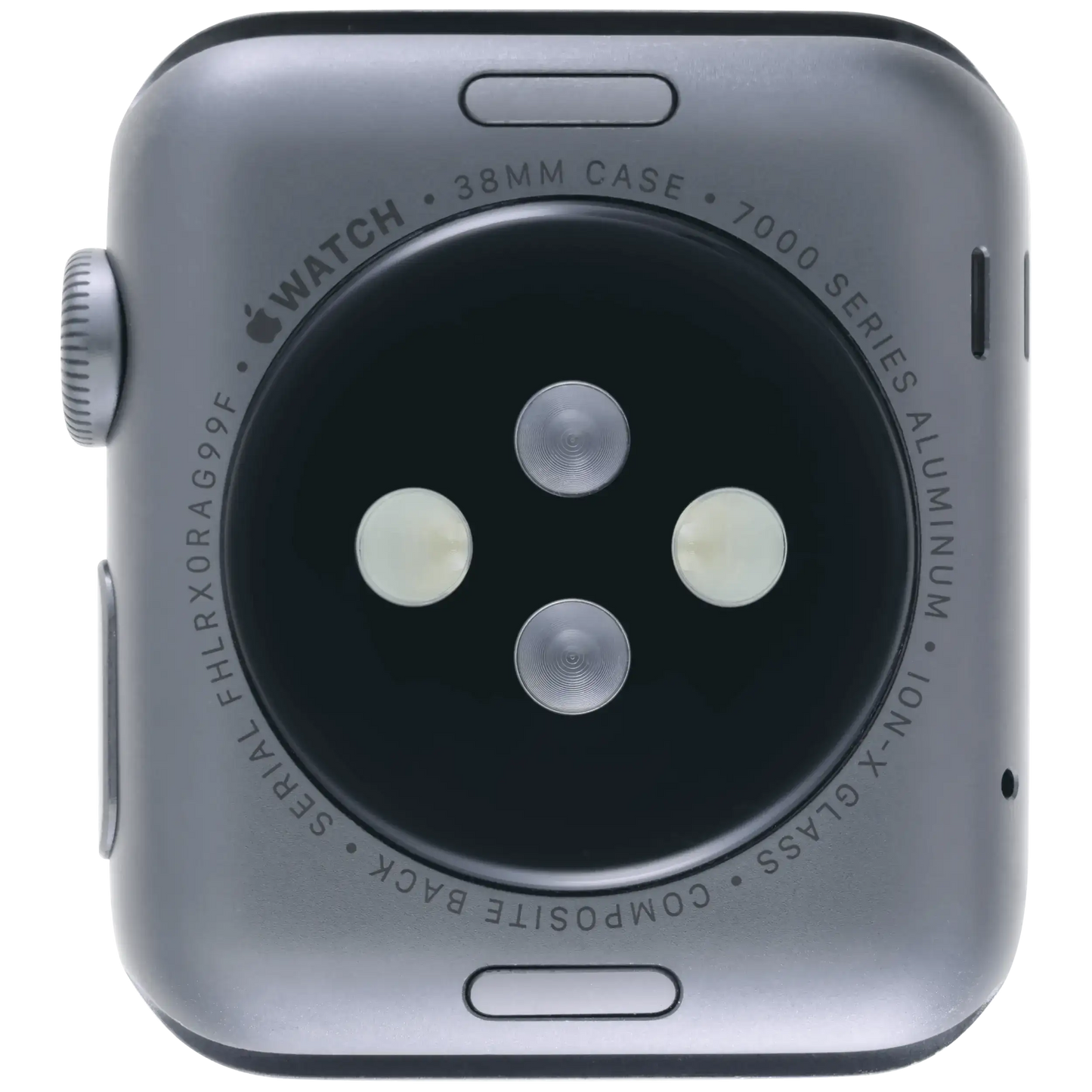 Housing Assembly Compatible For Watch Series 1 (38MM) (Used OEM Pull: Grade A) (Cellular Version) (Aluminum / Space Black)
