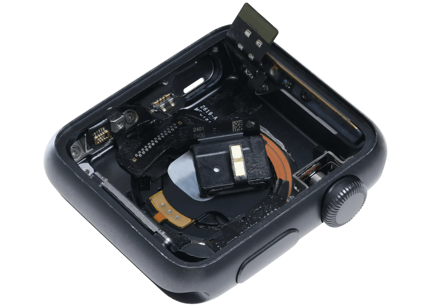 Housing Assembly Compatible For Watch Series 1 (38MM) (Used OEM Pull: Grade A) (Cellular Version) (Aluminum / Space Black)