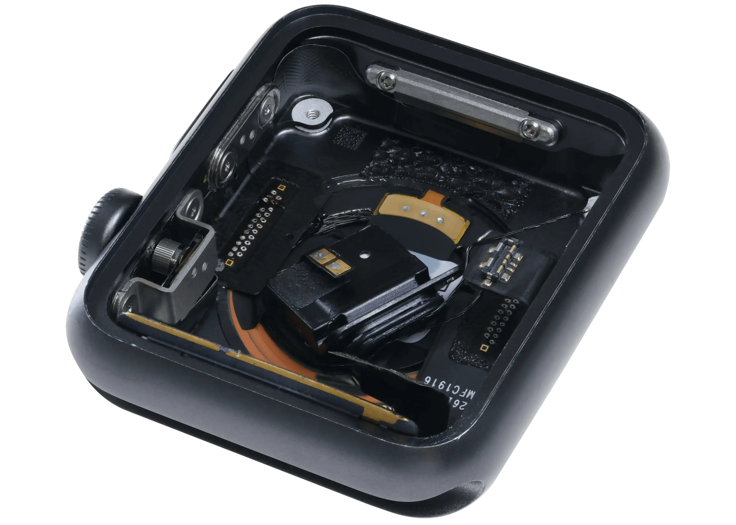 Housing Assembly Compatible For Watch Series 1 (38MM) (Used OEM Pull: Grade A) (Cellular Version) (Aluminum / Space Black)