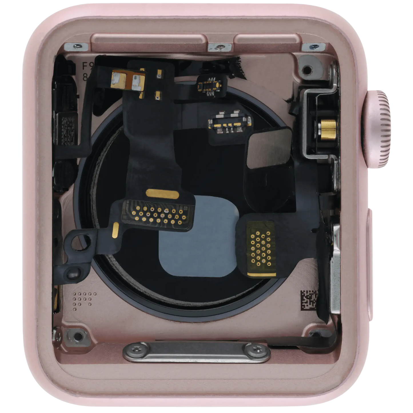 Housing Assembly Compatible For Watch Series 2 (38MM) (Used OEM Pull: Grade A) (Cellular Version) (Aluminum / Rose Gold)