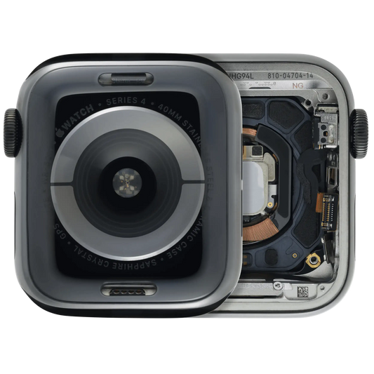 Housing Assembly Compatible For Watch Series 4 (40MM) (Used OEM Pull: Grade A) (Stainless / Space Black)