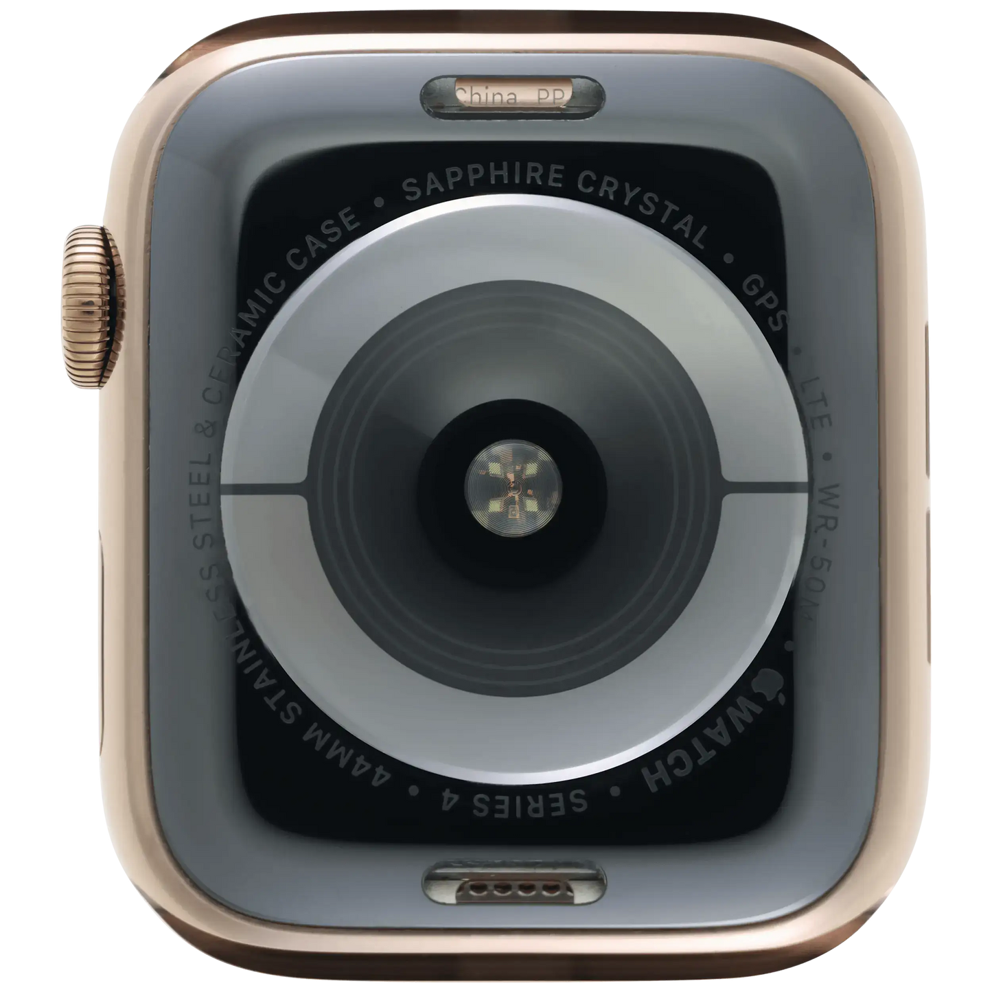 Housing Assembly Compatible For Watch Series 4 (44MM) (Used OEM Pull: Grade A) (Stainless / Gold)