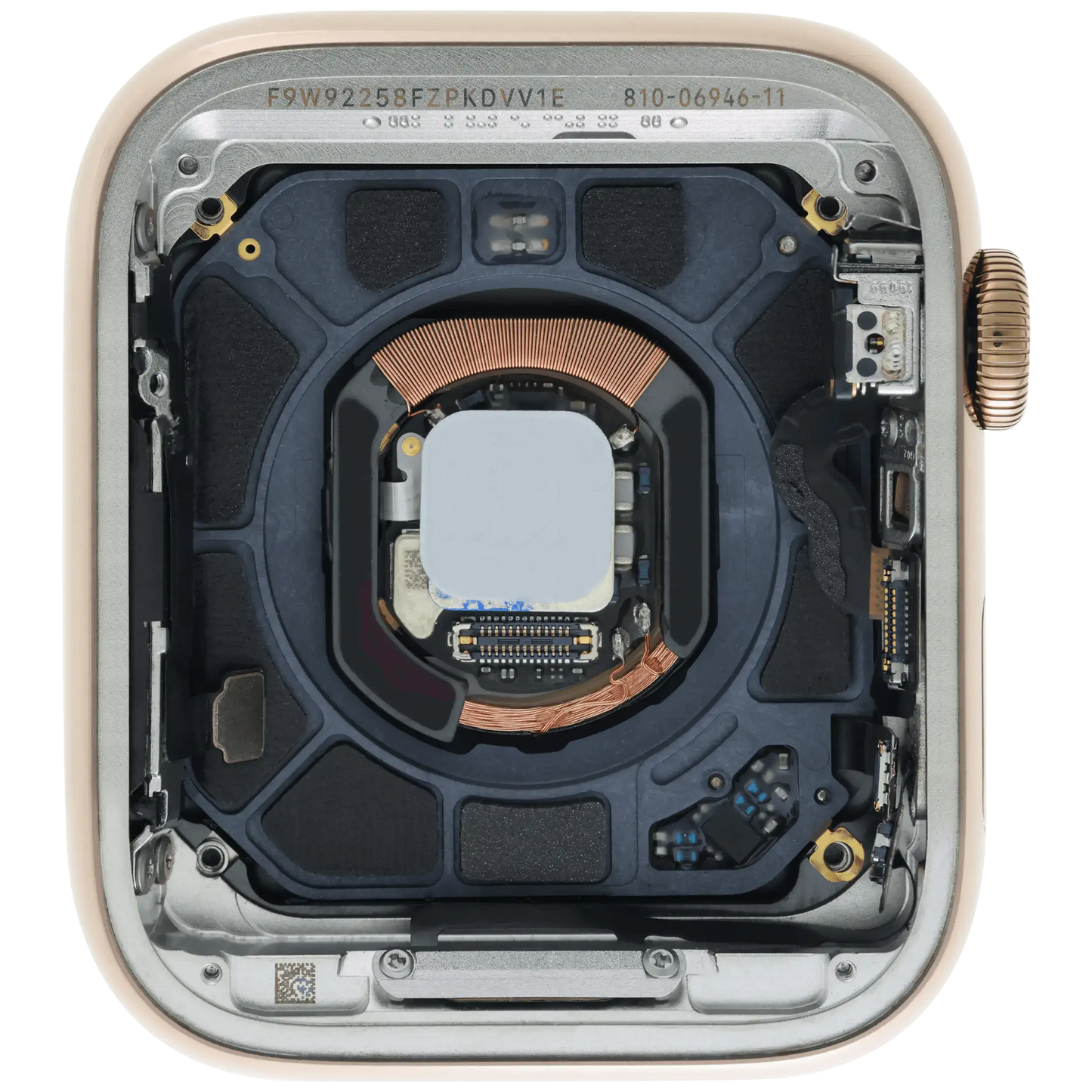 Housing Assembly Compatible For Watch Series 4 (44MM) (Used OEM Pull: Grade A) (Stainless / Gold)