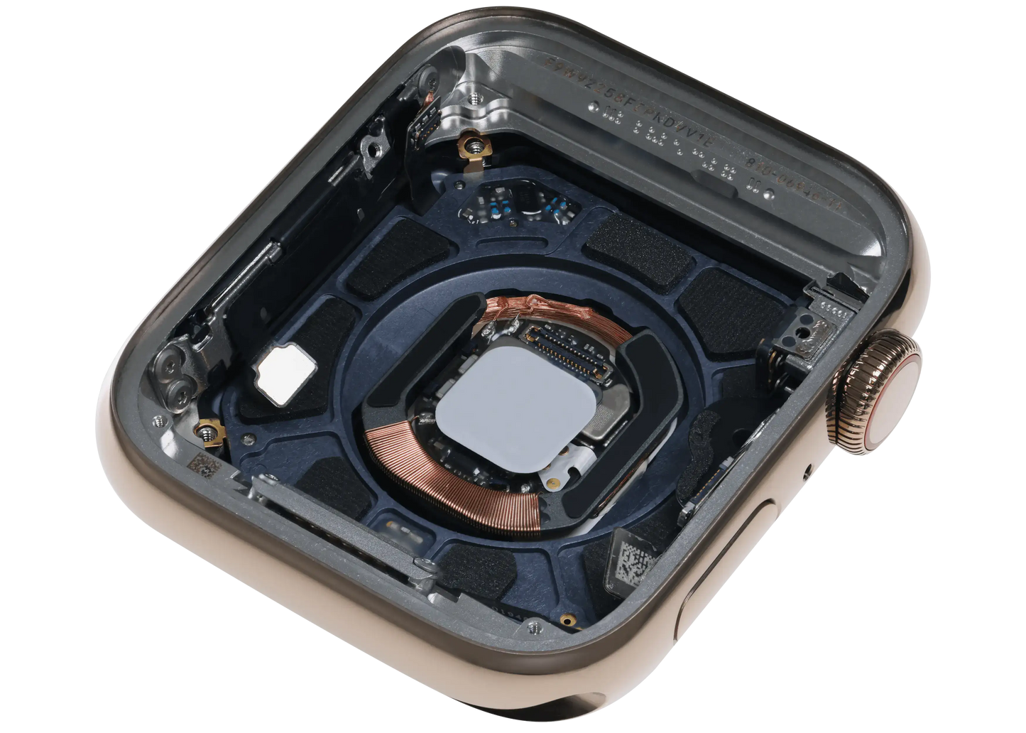 Housing Assembly Compatible For Watch Series 4 (44MM) (Used OEM Pull: Grade A) (Stainless / Gold)