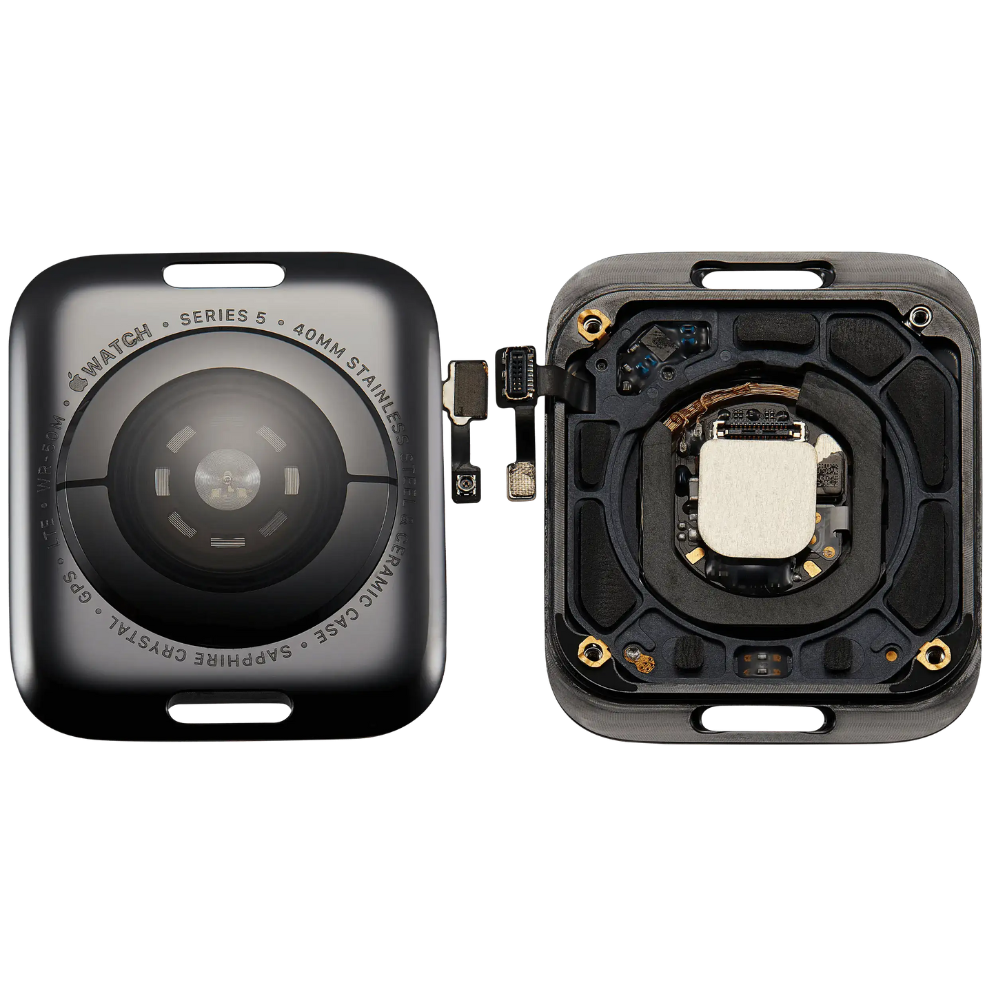 Back Cover Assembly For Watch Series 5 (40mm) (LET Version) (Stainless / Space Black)