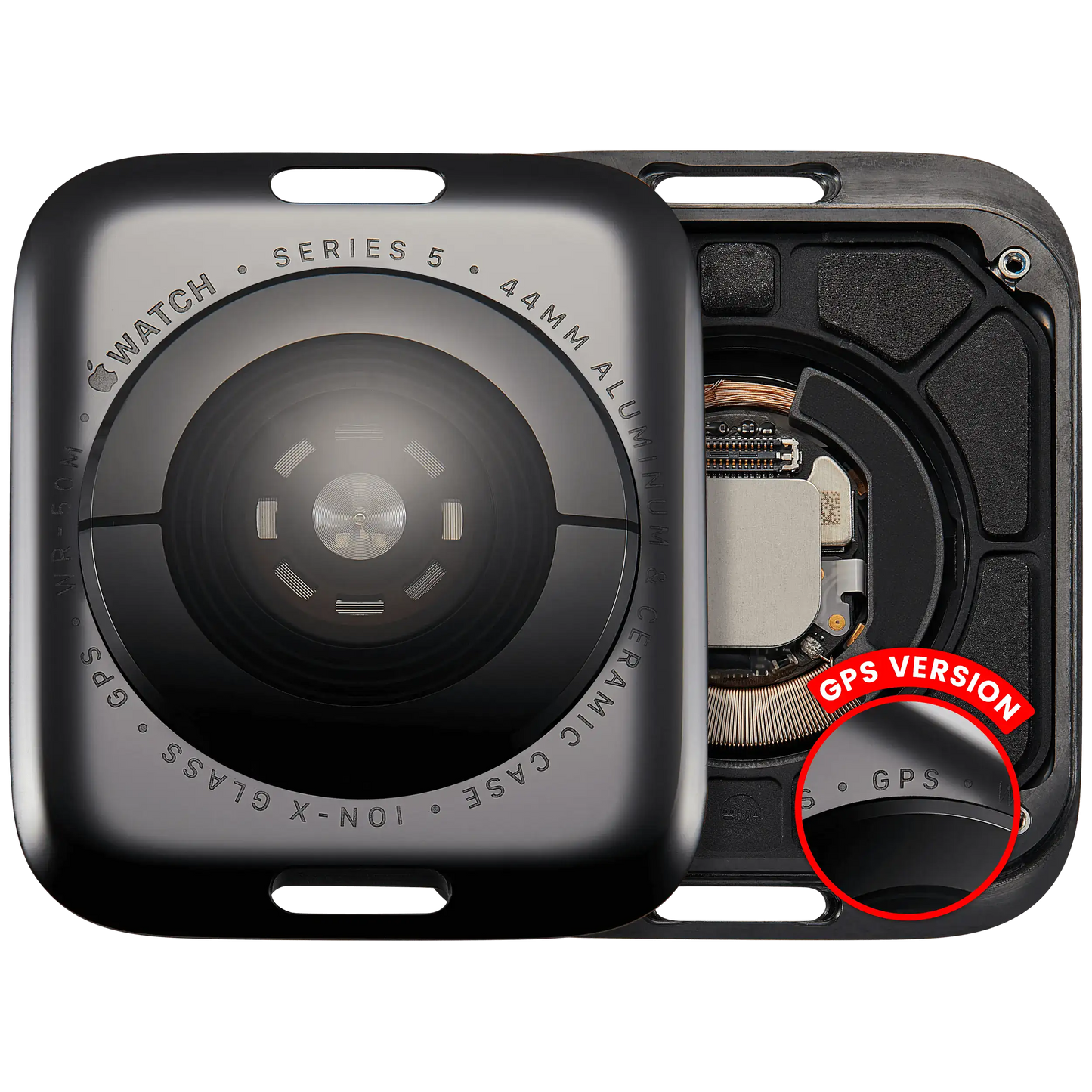 Back Cover Assembly For Watch Series 5 (44mm) (GPS Version) (Aluminum / Space Black)