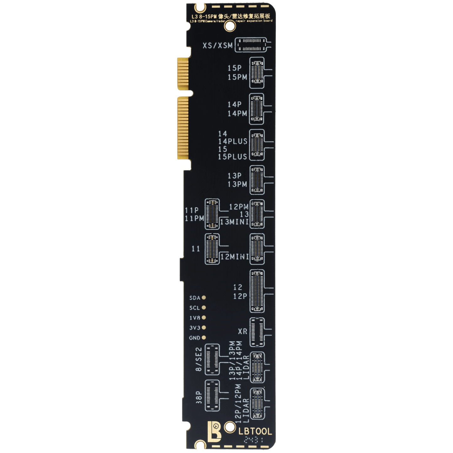 Rear Camera / Radar Read And Write Adaptor Board For iPhone 8-15 Pro Max (Does Not Include 15,16 Series Radar Interface) (LB TOOL)