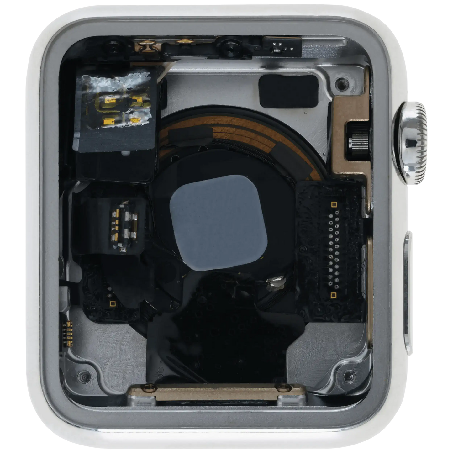 Housing Assembly Compatible For Watch Series 1 (38MM) (Used OEM Pull: Grade A) (Stainless / Silver)