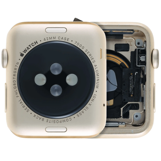 Housing Assembly Compatible For Watch Series 1 (42MM) (Used OEM Pull: Grade A) (Cellular Version) (Aluminum / Gold)