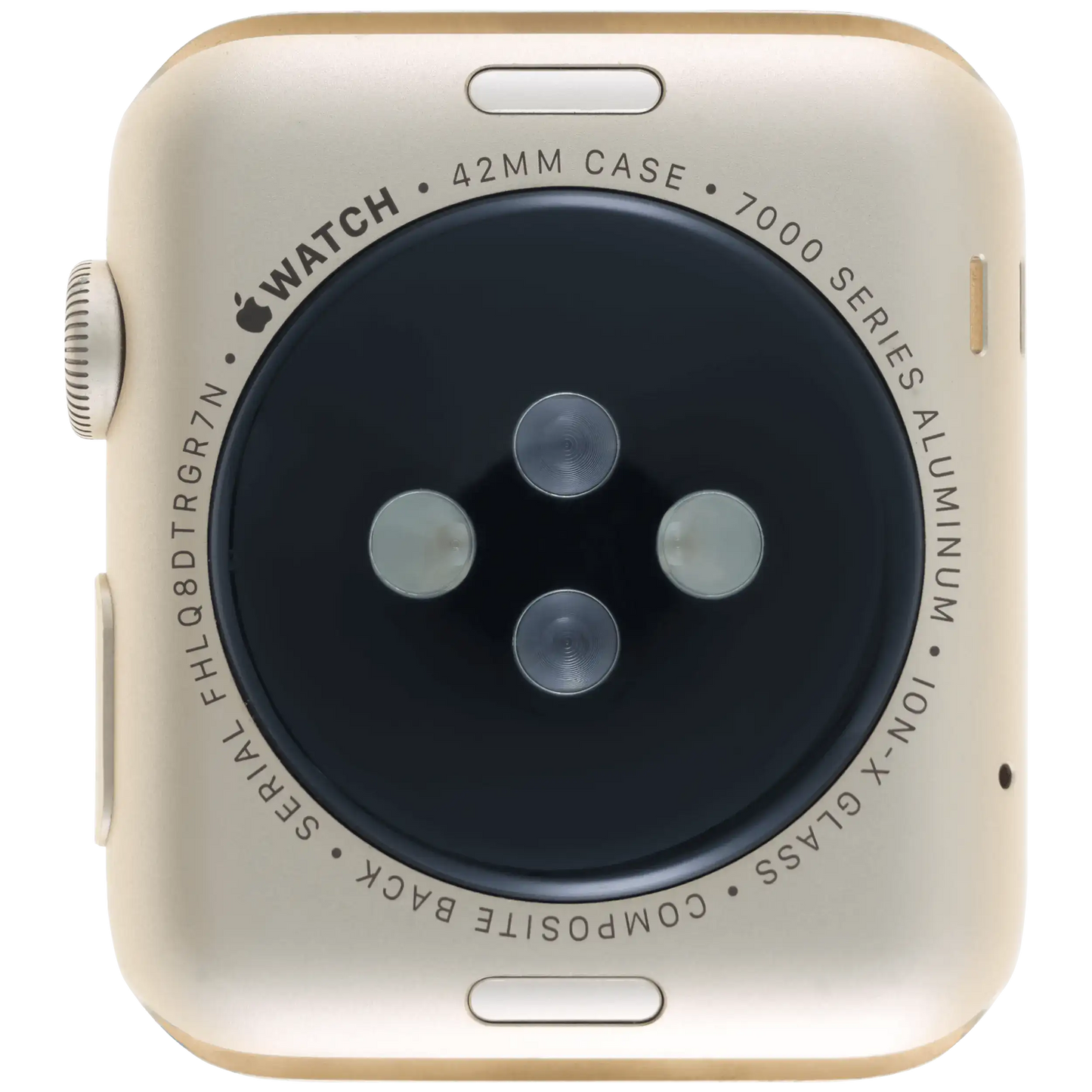 Housing Assembly Compatible For Watch Series 1 (42MM) (Used OEM Pull: Grade A) (Cellular Version) (Aluminum / Gold)