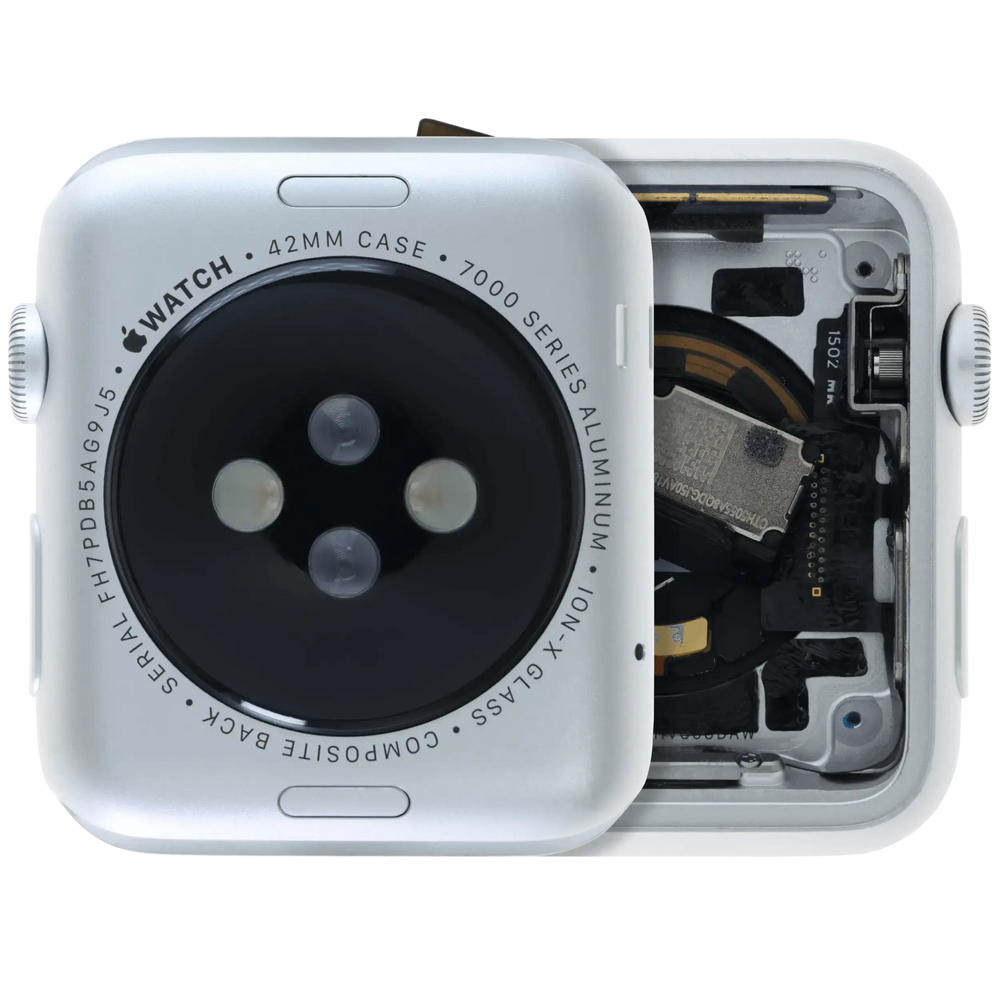 Housing Assembly Compatible For Watch Series 1 (42MM) (Used OEM Pull: Grade A) (Cellular Version) (Aluminum / Silver)