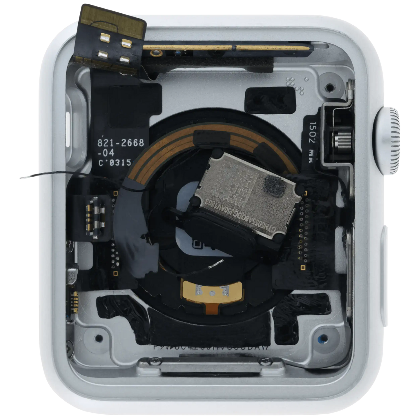 Housing Assembly Compatible For Watch Series 1 (42MM) (Used OEM Pull: Grade A) (Cellular Version) (Aluminum / Silver)