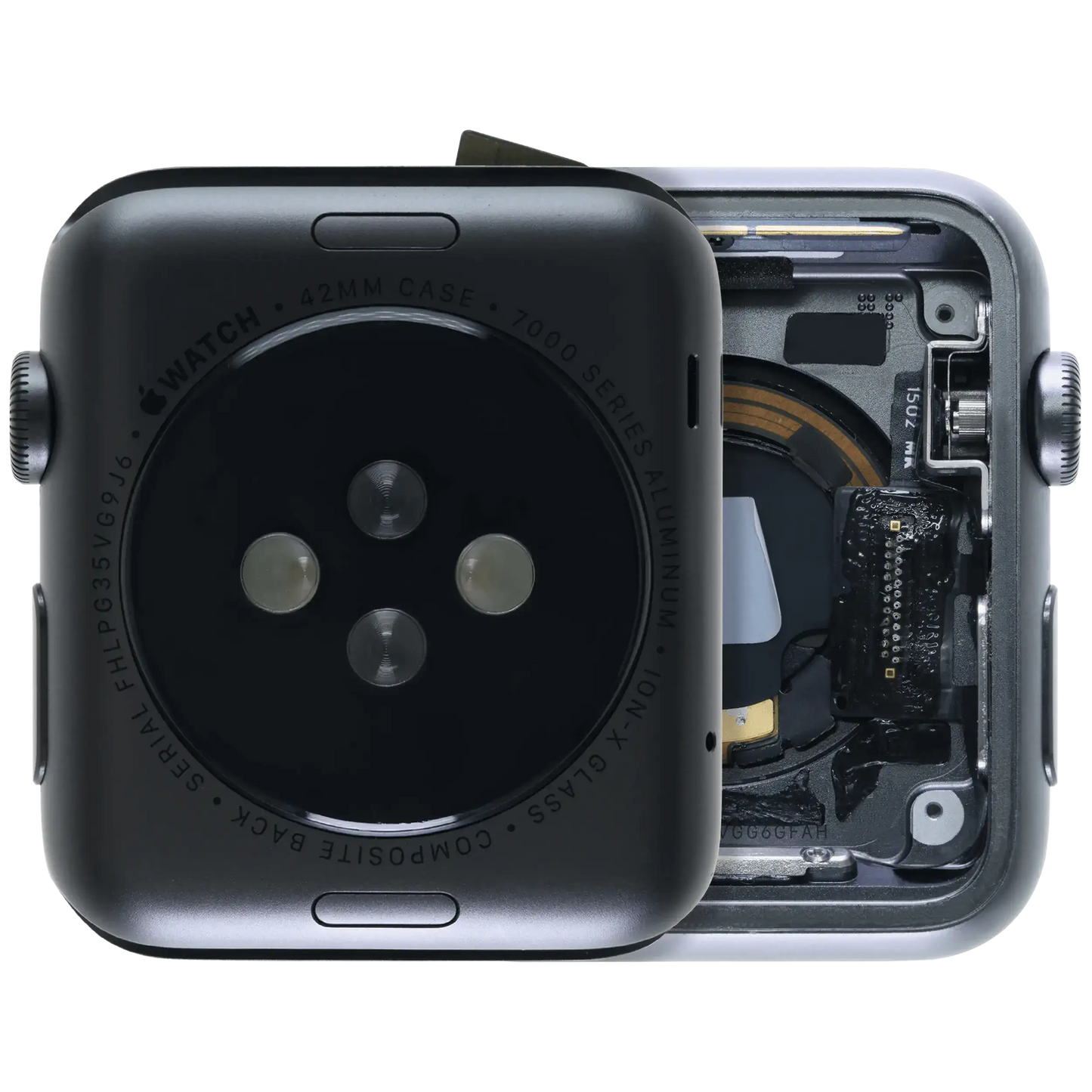 Housing Assembly Compatible For Watch Series 1 (42MM) (Used OEM Pull: Grade A) (Cellular Version) (Aluminum / Space Black)