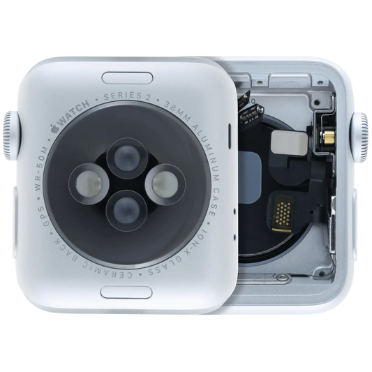 Housing Assembly Compatible For Watch Series 2 (38MM) (Used OEM Pull: Grade A) (Cellular Version) (Aluminum / Silver)