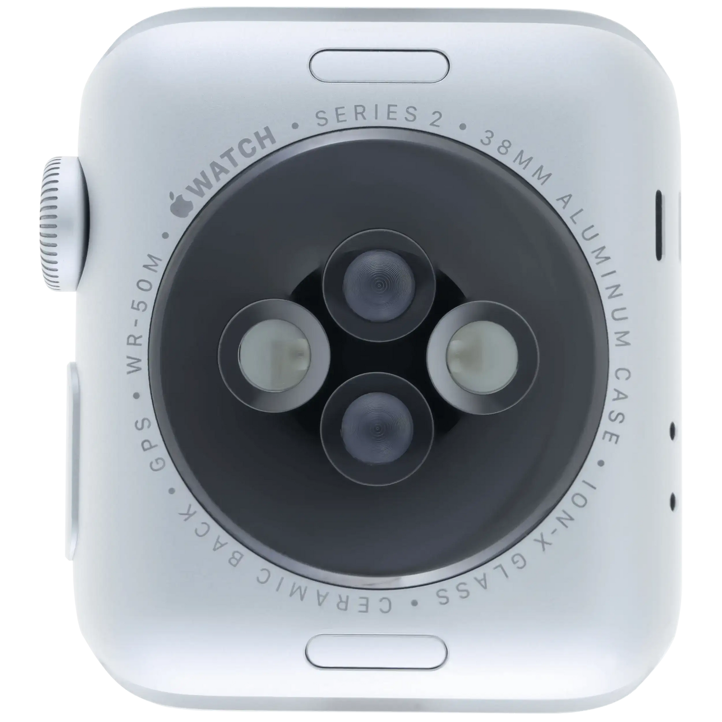 Housing Assembly Compatible For Watch Series 2 (38MM) (Used OEM Pull: Grade A) (Cellular Version) (Aluminum / Silver)